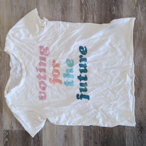Loose fit pastel voting tee